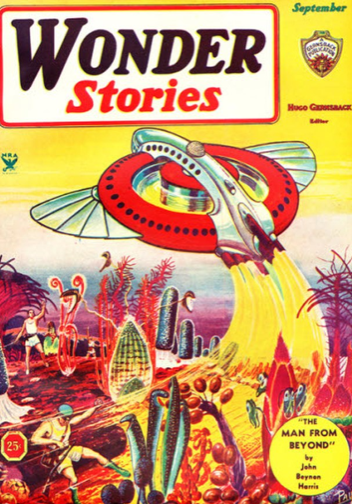 A magazine cover of the wonder stories.